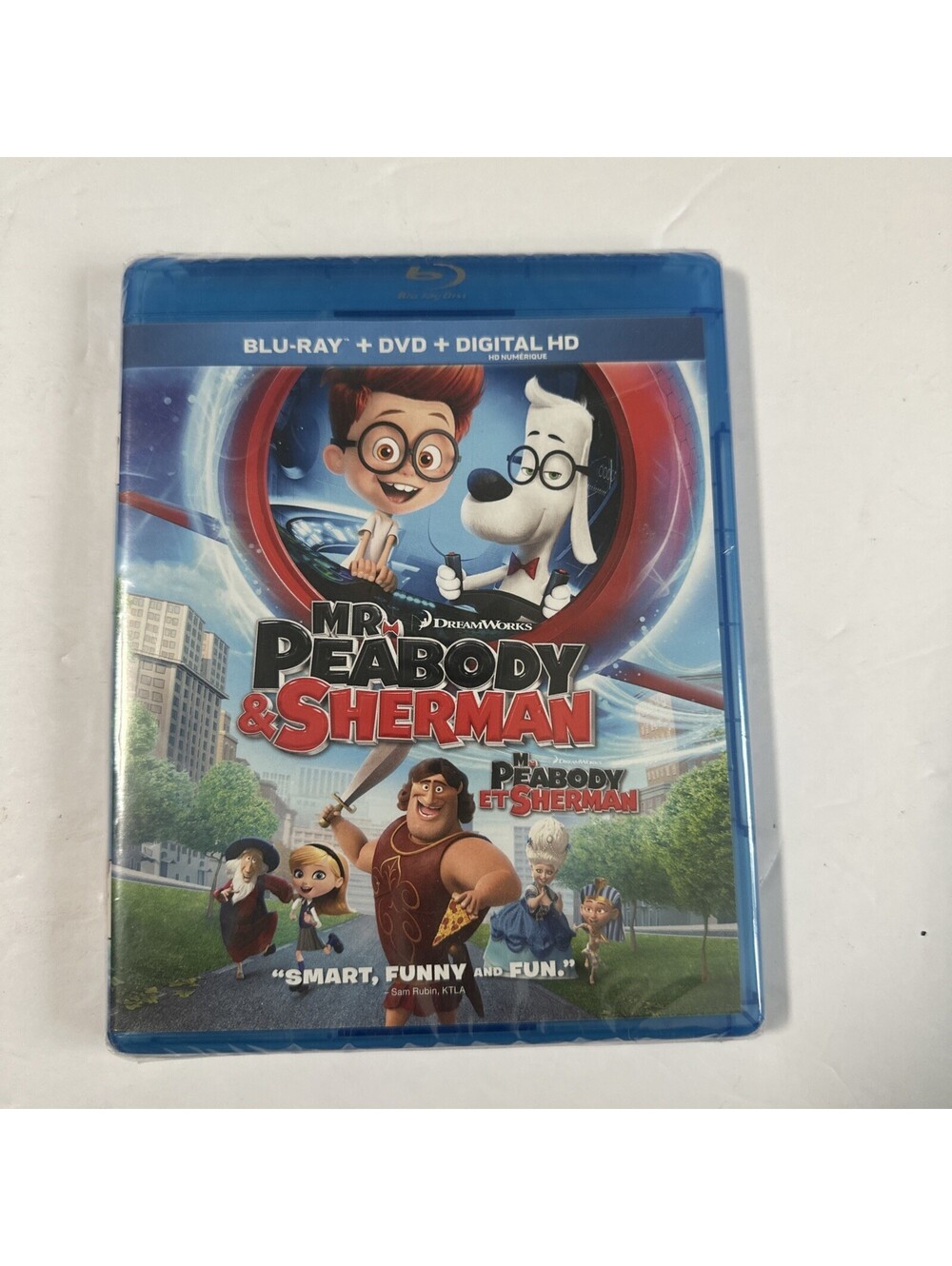 Mr. Peabody & Sherman Blu-ray 2014 NEW Factory Sealed Ty Burrell DreamWorks